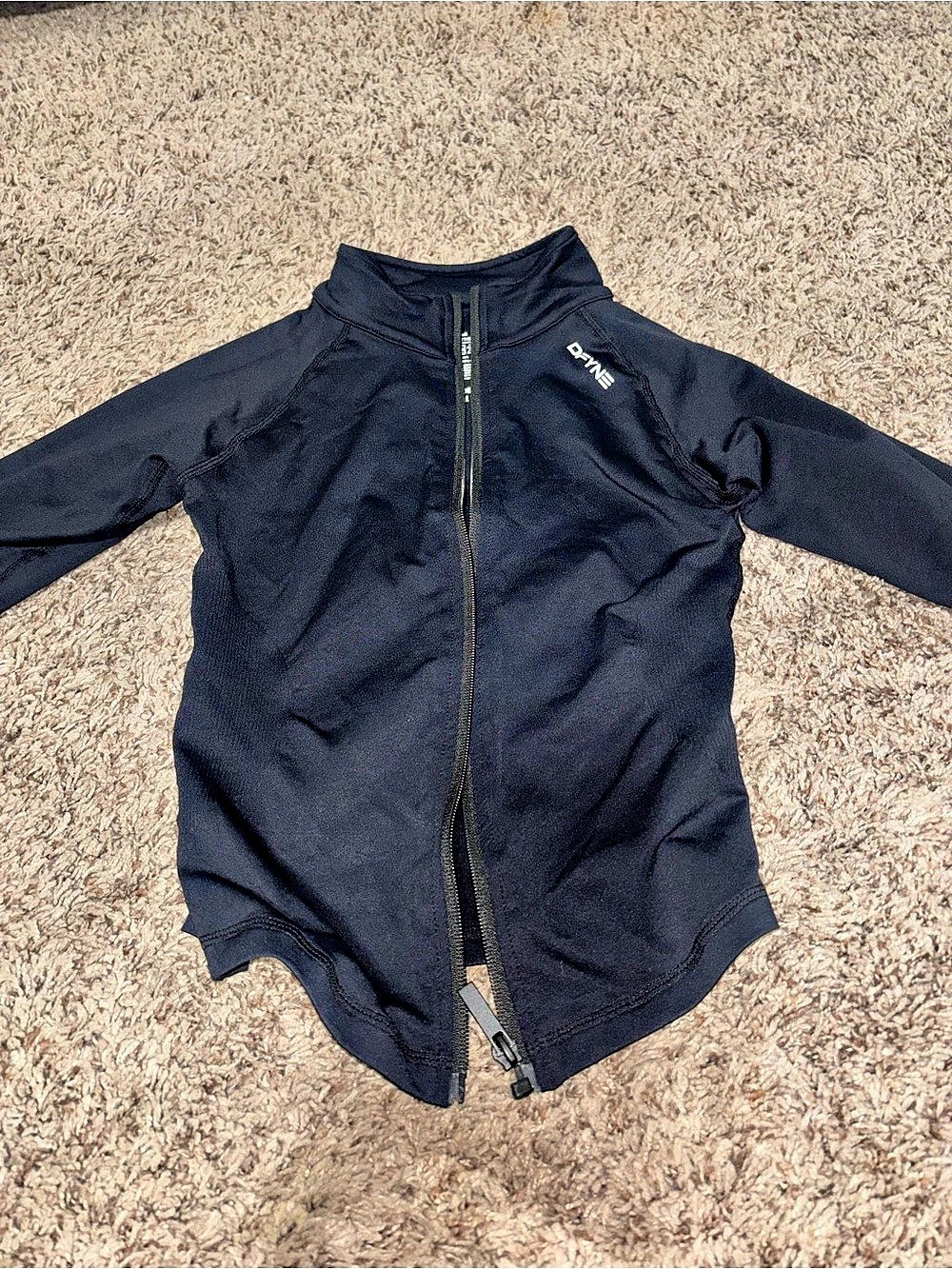 BRAND NEW - DFYNE Dynamic Zippy Black Zip Athletic Top Size Small